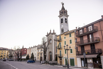 Fototapeta na wymiar Bettola Piacenza street Italy