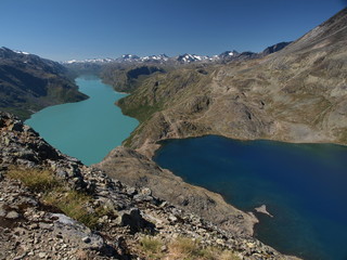 Two lakes in Jotunheimen