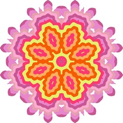 Abstract floral graphic pattern