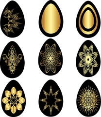 Easter eggs decorative item set