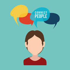 man with speech bubble