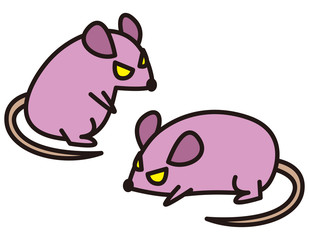 悪そうな顔のネズミ