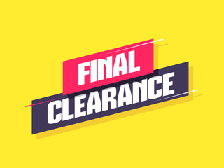 Final Clearance Label - obrazy, fototapety, plakaty
