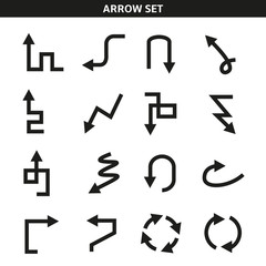 arrow icons set