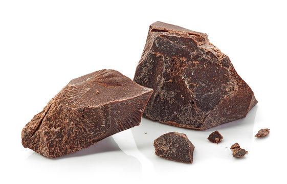 pieces of dark chocolate