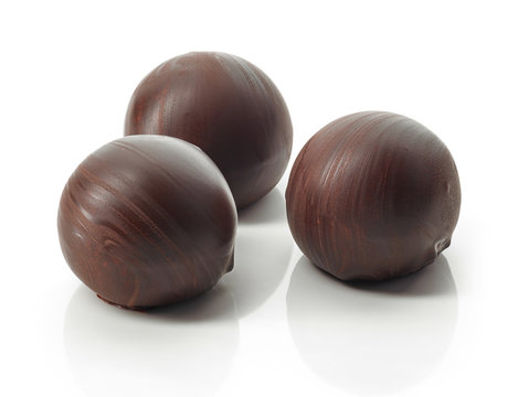 Chocolate Truffle Balls Macro