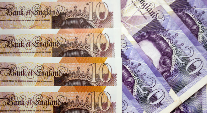 English pound background
