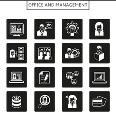 office and management icons