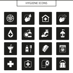 hygiene and cleaning icons