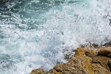 Fototapeta premium Rock and sea waves