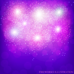 Festive lilac background. Vector.