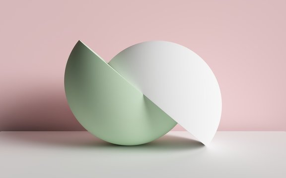 3d render, abstract background, primitive geometric shapes, pastel color palette, simple mockup, minimal design elements