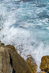 Fototapeta premium Rock and sea waves