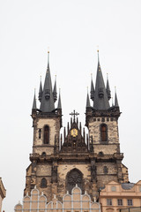 Fototapeta na wymiar Prague old town hall tower, Czech Republic