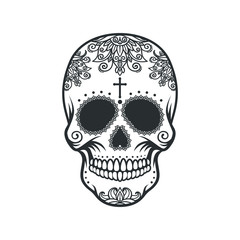 Skull in the style of Santa Marta