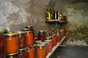 Sunsets for the winter in the village basement.