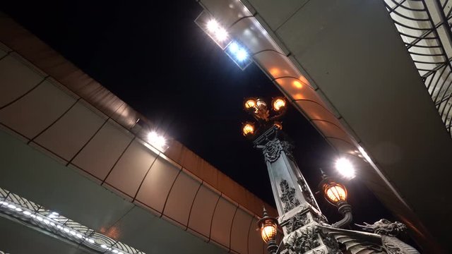 東京 日本橋の夜景 チルトダウン