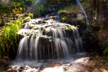 Forest stream "Gremuchiy ruchey" - Natural landmark in Zhukovsky district, Kaluzhskoy region, Russia