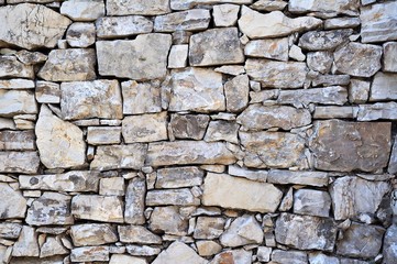 Old stone wall for texture or background.