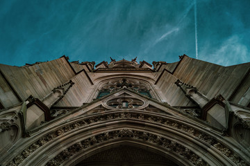 unten nach oben Ansicht Kirche