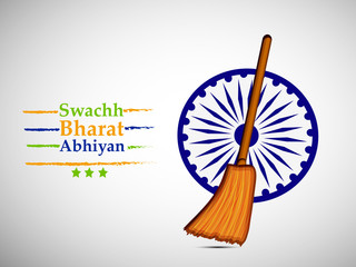 Illustration of background for Swachh Bharat Abhiyan,  is a massive movement that seeks to create a Clean India by the Government of India