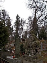 Fototapeta na wymiar old cemetery at autumn