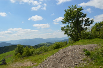 Obraz premium Transcarpathia. Sinevir Pass