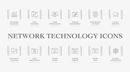 Network Technology Icons