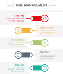 Time Management Infographic Icons