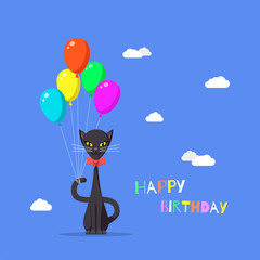 Happy birthday greeting card