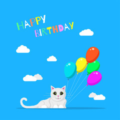 Happy birthday greeting card