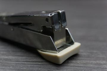 Close up of a stapler