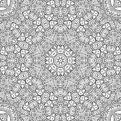 Black and white outline concentric pattern