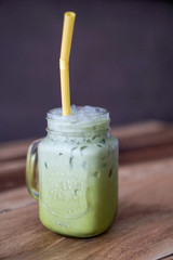 Thailand green tea milk tea, matcha latte