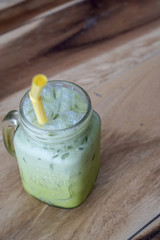 Thailand green tea milk tea, matcha latte