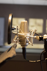 Recording audio studio microphone