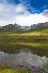 Fototapeta premium In the mountains of Northern Norway.Tromso