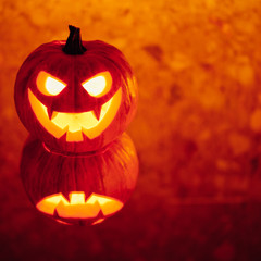 jack-o-lantern pumpkin orange light, Halloween background
