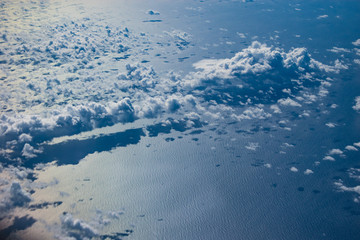 飛行機からの雲