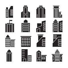 vector set of building icons