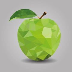 Vector green apple icon
