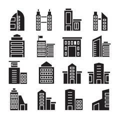 vector set of building icons