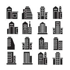 vector set of building icons