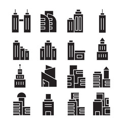 vector set of building icons