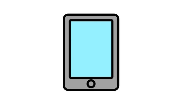 Smart phone Icon animation loop