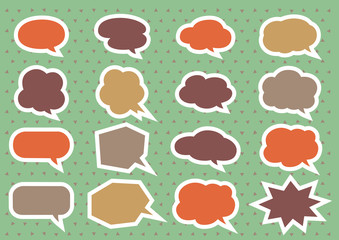 Speech Babbles set, vector illustration EPS10.