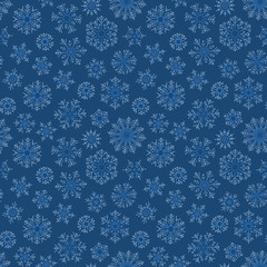 Christmas seamless doodle pattern