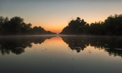 Fototapeta na wymiar Danube Delta sunrise