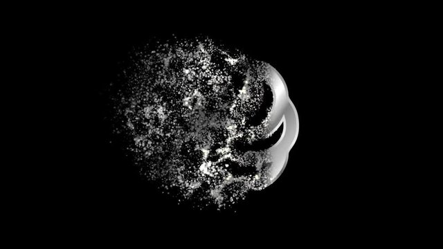 khach Hetanism Religious symbol Animation, Particle Animation of Religious khach Hetanism Icon.
