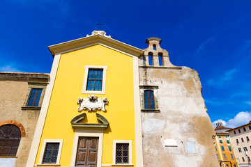 The pious place church in downtown Leghorn in Tuscany, Italy